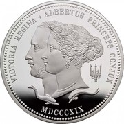 UK 10 Pounds Victoria and Albertus 2019 Proof VICTORIA REGINA + ALBERTUS PRINCEPS CONJUX MDCCCXIX coin reverse UK 10 Pounds Victoria and Albertus 2019 Proof VICTORIA REGINA + ALBERTUS PRINCEPS CONJUX MDCCCXIX coin reverse