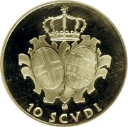Malta 10 Scvdi Angelo 1968 Proof X# 28 10 SCVDI coin reverse Malta 10 Scvdi Angelo 1968 Proof X# 28 10 SCVDI coin reverse