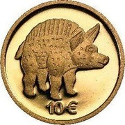 Luxembourg 10€ The boar from the Titelberg 2006 Proof KM# 101 10€ coin reverse