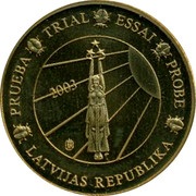 Latvia 10 ¢ Trial Essai 2003 PRUEBA TRIAL ESSAI PROBE LATVIJAS REPUBLIKA 2003 coin obverse Latvia 10 ¢ Trial Essai 2003 PRUEBA TRIAL ESSAI PROBE LATVIJAS REPUBLIKA 2003 coin obverse