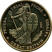 UK 10 ¢ Trial Probe 2002 PRUEBA TRIAL PROBE ESSAI GREAT BRITAIN 2002 coin obverse UK 10 ¢ Trial Probe 2002 PRUEBA TRIAL PROBE ESSAI GREAT BRITAIN 2002 coin obverse