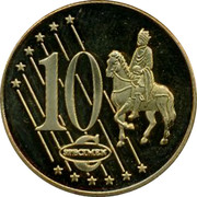 UK 10 ¢ Trial Probe 2002 10 ¢ SPECIMEN coin reverse UK 10 ¢ Trial Probe 2002 10 ¢ SPECIMEN coin reverse