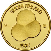 Finland 100 Euro Constitution Act of Finland 1919 2019 SUOMI FINLAND V 100 € coin reverse