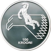 Estonia 100 Krooni Independence 1998 Proof KM# 33 100 KROONI coin reverse Estonia 100 Krooni Independence 1998 Proof KM# 33 100 KROONI coin reverse