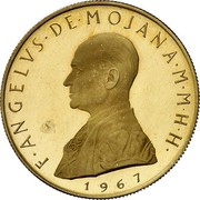 Malta 10•Scvdi Angelus of Mojana 1967 Proof F•ANGELVS•DE•MOJANA•M•M•H•H• 1967 coin obverse