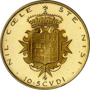 Malta 10•Scvdi Angelus of Mojana 1967 Proof STE • NISI • NIL • CŒLE • 10•SCVDI coin reverse
