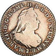 Luxembourg 12 Sols Maria Theresa 1777 (b) KM# 9 MAR•TH•D:G•R•JMP•H•B•R•DUX•LUXEMB• coin obverse Luxembourg 12 Sols Maria Theresa 1777 (b) KM# 9 MAR•TH•D:G•R•JMP•H•B•R•DUX•LUXEMB• coin obverse