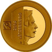 Luxembourg 175 Euro Cent 175 Years of Independence of Luxembourg 2014 Proof KM# 132 LËTZEBUERG 2014 CG coin obverse Luxembourg 175 Euro Cent 175 Years of Independence of Luxembourg 2014 Proof KM# 132 LËTZEBUERG 2014 CG coin obverse