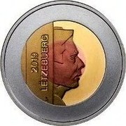 Luxembourg 2.50 Euro Ville de Luxembourg 2019 2019 / LËTZEBUERG CG coin obverse Luxembourg 2.50 Euro Ville de Luxembourg 2019 2019 / LËTZEBUERG CG coin obverse