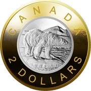 Canada 2 Dollars 5-Ounce Big Coin Series - Polar Bear 2019 CANADA 2 DOLLARS coin reverse Canada 2 Dollars 5-Ounce Big Coin Series - Polar Bear 2019 CANADA 2 DOLLARS coin reverse
