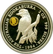 Australia 2 Dollars Australian Kookaburra King Edward VII mark 1994 Sovereign of King Edward VII KM# 261.1 THE AUSTRALIAN KOOKABURRA 2 OZ 999 SILVER EDWARDVS VII D: G: BRITT: OMN: REX F: D: IND: IMP: ∙ 1994 ∙ coin reverse Australia 2 Dollars Australian Kookaburra King Edward VII mark 1994 Sovereign of King Edward VII KM# 261.1 THE AUSTRALIAN KOOKABURRA 2 OZ 999 SILVER EDWARDVS VII D: G: BRITT: OMN: REX F: D: IND: IMP: ∙ 1994 ∙ coin reverse