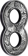 Australia 2 Dollars Figure Eight Koi Fish Figure Eight Shaped 2019 P coin reverse Australia 2 Dollars Figure Eight Koi Fish Figure Eight Shaped 2019 P coin reverse
