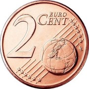 Luxembourg 2 Euro Cent Henri I 2002 Proof KM# 76 2 EURO CENT LL coin reverse