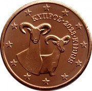 Cyprus 2 Euro Cent Moufflon 2023 BU KM# 79 ΚΥΠΡΟΣ 2008 KIBRIS coin obverse Cyprus 2 Euro Cent Moufflon 2023 BU KM# 79 ΚΥΠΡΟΣ 2008 KIBRIS coin obverse