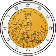 Estonia 2 Euro Eesti 2019 2019 EESTI coin reverse Estonia 2 Euro Eesti 2019 2019 EESTI coin reverse