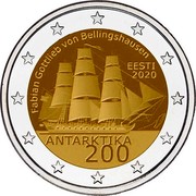 Estonia 2 Euro (Fabian Gottlieb von Bellingshausen) FABIAN GOTTLIEB VON BELLINGSHAUSEN EESTI 2020 ANTARKTIKA 200 coin reverse Estonia 2 Euro (Fabian Gottlieb von Bellingshausen) FABIAN GOTTLIEB VON BELLINGSHAUSEN EESTI 2020 ANTARKTIKA 200 coin reverse