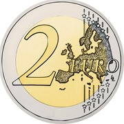Luxembourg 2 Euro Treaty of Rome 2007 (a) Proof KM# 94 2 EURO LL coin reverse