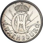 Luxembourg 2 F Charlotte 1923 (fr) Essai - Rare • LUXEMBOURG • coin obverse Luxembourg 2 F Charlotte 1923 (fr) Essai - Rare • LUXEMBOURG • coin obverse