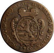 Luxembourg 2 Liards Maria Theresa 1759 (b) KM# 4 MAR•T•D:G•R•JMP•G•H•B•REG•A•A•D•LUX• coin obverse Luxembourg 2 Liards Maria Theresa 1759 (b) KM# 4 MAR•T•D:G•R•JMP•G•H•B•REG•A•A•D•LUX• coin obverse