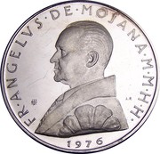 Malta 2 S Angelo 1976 1976 Proof X# 65 FR∙ANGELVS∙DE∙MOJANA∙M∙M∙H∙H∙ coin obverse Malta 2 S Angelo 1976 1976 Proof X# 65 FR∙ANGELVS∙DE∙MOJANA∙M∙M∙H∙H∙ coin obverse