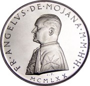 Malta 2 Scvdi Angelo 1970 1970 Proof X# 38 FR∙ANGELVS∙DE∙MOJANA∙M∙M∙H∙H∙ MMCMLXX J. P. coin obverse Malta 2 Scvdi Angelo 1970 1970 Proof X# 38 FR∙ANGELVS∙DE∙MOJANA∙M∙M∙H∙H∙ MMCMLXX J. P. coin obverse