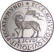 Malta 2 Scvdi Angelo 1970 1970 Proof X# 38 ECCE∙AGNVS∙DEI∙QVI∙TOLLIT∙PECCATA∙MVNDI 2 SCVDI coin reverse Malta 2 Scvdi Angelo 1970 1970 Proof X# 38 ECCE∙AGNVS∙DEI∙QVI∙TOLLIT∙PECCATA∙MVNDI 2 SCVDI coin reverse