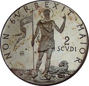 Malta 2 Scvdi (Angelo 1971) X# 43 NON∙SVRREXIT∙MAIOR 2 SCVDI coin reverse Malta 2 Scvdi (Angelo 1971) X# 43 NON∙SVRREXIT∙MAIOR 2 SCVDI coin reverse