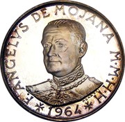 Malta 2 Scvdi (Angelo) X# 10 F.ANGELVS DE MOJANA M∙M∙H∙H 1964 MONASSI coin obverse Malta 2 Scvdi (Angelo) X# 10 F.ANGELVS DE MOJANA M∙M∙H∙H 1964 MONASSI coin obverse