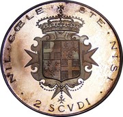 Malta 2 Scvdi (Angelo) X# 10 NIL ∙ COELE ∙ STE ∙ NISI ∙ 2 SCVDI ∙ coin reverse Malta 2 Scvdi (Angelo) X# 10 NIL ∙ COELE ∙ STE ∙ NISI ∙ 2 SCVDI ∙ coin reverse