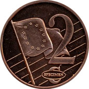 Latvia 2 ¢ Trial Essai 2003 2 ¢ SPECIMEN coin reverse Latvia 2 ¢ Trial Essai 2003 2 ¢ SPECIMEN coin reverse