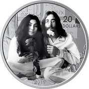 Canada 20 Dollars Give Peace a Chance - 50th anniversary 2019 20 DOLLARS 2019 coin reverse Canada 20 Dollars Give Peace a Chance - 50th anniversary 2019 20 DOLLARS 2019 coin reverse