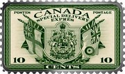 Canada 20 Dollars Historical Stamps: COA 2019 CANADA 10 coin reverse