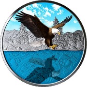 Canada 20 Dollars Reflections: Bald Eagle 2019  coin reverse Canada 20 Dollars Reflections: Bald Eagle 2019  coin reverse