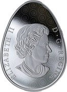 Canada 20 Dollars Vegreville Pysanka Egg 2019 ELIZABETH II D G REGINA coin obverse Canada 20 Dollars Vegreville Pysanka Egg 2019 ELIZABETH II D G REGINA coin obverse