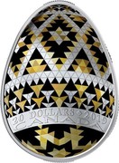 Canada 20 Dollars Vegreville Pysanka Egg 2019 20 DOLLARS 2019 CANADA coin reverse Canada 20 Dollars Vegreville Pysanka Egg 2019 20 DOLLARS 2019 CANADA coin reverse
