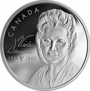 Canada 20 Dollars Viola Desmond 2019 CANADA VIOLA DESMOND 1914 ♥ 1965 coin reverse Canada 20 Dollars Viola Desmond 2019 CANADA VIOLA DESMOND 1914 ♥ 1965 coin reverse