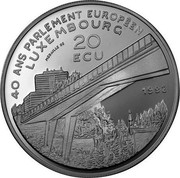 Luxembourg 20 ECU 40 years European Parliament Charles IV 1992 Proof X# 22 40 ANS PARLEMENT EUROPÉEN LUXEMBOURG MEDAILLE DE 20 ECU 1992 coin reverse Luxembourg 20 ECU 40 years European Parliament Charles IV 1992 Proof X# 22 40 ANS PARLEMENT EUROPÉEN LUXEMBOURG MEDAILLE DE 20 ECU 1992 coin reverse