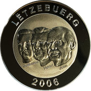 Luxembourg 20 Euro 150th Anniversary of State Council of Luxembourg 2006 KM# 102 LËTZEBUERG GUILLAUME HENRI JEAN 2006 coin obverse