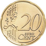 Luxembourg 20 Euro Cent Sint Servaasbrug 2007 (a) Proof KM# 90 20 EURO CENT LL coin reverse Luxembourg 20 Euro Cent Sint Servaasbrug 2007 (a) Proof KM# 90 20 EURO CENT LL coin reverse