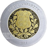 Estonia 20 Euro Entry Into Eurozone 2011 Proof KM# 69 EESTI VABARIIK 2011 coin obverse Estonia 20 Euro Entry Into Eurozone 2011 Proof KM# 69 EESTI VABARIIK 2011 coin obverse
