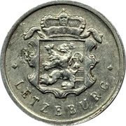 Luxembourg 25 Centimes Grand Duchy. Jean 1963 KM# 45a.2 25 CMES 1965 coin obverse Luxembourg 25 Centimes Grand Duchy. Jean 1963 KM# 45a.2 25 CMES 1965 coin obverse