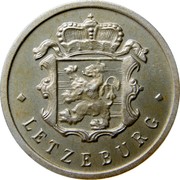 Luxembourg 25 Centimes 1980 Proof KM# 45b Standard Coinage Resumed • LETZEBURG • coin obverse