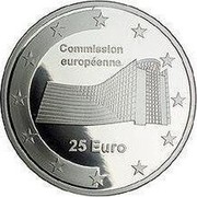 Luxembourg 25 Euro European Commission 2006 Proof KM# 100 2006 LËTZEBUERG GC coin obverse Luxembourg 25 Euro European Commission 2006 Proof KM# 100 2006 LËTZEBUERG GC coin obverse