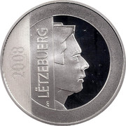 Luxembourg 25 Euro European Investment Bank 2008 Proof KM# 105 LËTZEBUERG 2008 CG coin obverse Luxembourg 25 Euro European Investment Bank 2008 Proof KM# 105 LËTZEBUERG 2008 CG coin obverse