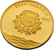 Estonia 25€ Hanseatic Tallinn 2017 Proof like EESTI VABARIIK 2017 coin obverse Estonia 25€ Hanseatic Tallinn 2017 Proof like EESTI VABARIIK 2017 coin obverse