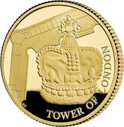 UK 25 Pounds Crown Jewels 2019 Proof TOWER OF LONDON coin reverse UK 25 Pounds Crown Jewels 2019 Proof TOWER OF LONDON coin reverse