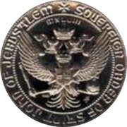 Malta 25 Tari 400th Anniversary of Great Siege 1965 X# 402 SOUEREIGN ORDEN OF SAINT JOHN OF JERUSALEM MXLCIII coin obverse