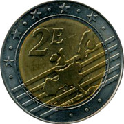 Malta 2E Fort St. Angelo 2008 UNC 2E coin reverse Malta 2E Fort St. Angelo 2008 UNC 2E coin reverse