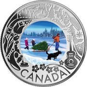 Canada 3 Dollars Christmas Tree 2019 SH CANADA coin reverse Canada 3 Dollars Christmas Tree 2019 SH CANADA coin reverse