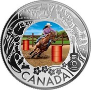 Canada 3 Dollars Rodeo 2019 SH CANADA coin reverse Canada 3 Dollars Rodeo 2019 SH CANADA coin reverse
